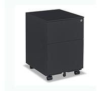 2-Drawer File Cabinet - Preassembled Rolling Printer Stand for Under Desk Storage - Efficient Space-Saving Design for Workspace Management