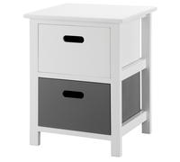 (2 Drawer) LIVIVO Wooden Storage Cabinet Unit Stand Cupboard Drawer Organiser Bedside Nightstand