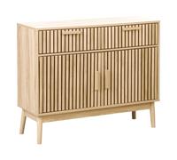 Beliani 2 Door Sideboard Lynwood Light Brown