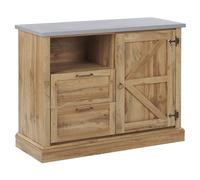 2 Drawer Sideboard Light Wood TORONTO