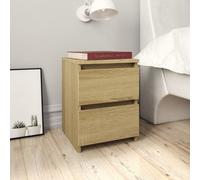 vidaXL Bedside Cabinet Sonoma Oak 30x30x40 cm Engineered Wood