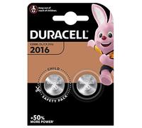 2 DURACELL 2016 Lithium Batteries CR2016 DL2016 ECR2016