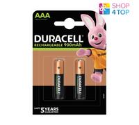 2 DURACELL RECHARGEABLE AAA 900mAh BATTERIES 1.2V HR03 DX2400 MICRO 2BL NiMH NEW