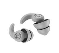 2 Ear Plugs, Silicone Ear Plugs for Noise Reduction Sound Isolating Noise Cancelling Reusable Earplugs Third Generation for Work, Travel (Gray)