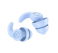 2 Ear Plugs, Silicone Ear Plugs for Noise Reduction Sound Isolating Noise Cancelling Reusable Earplugs Third Generation for Work, Travel (Blue)