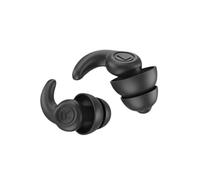 2 Ear Plugs, Silicone Ear Plugs for Noise Reduction Sound Isolating Noise Cancelling Reusable Earplugs Third Generation for Work, Travel (Black)