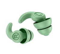 2 Ear Plugs, Silicone Ear Plugs for Noise Reduction Sound Isolating Noise Cancelling Reusable Earplugs Third Generation for Work, Travel (OD Green)
