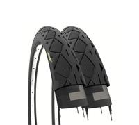 2 Ecovelò Slick Tires 26 X 1.50 40-559 40mm Black MTB Hybrid