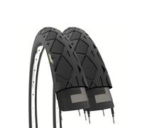2 Ecovelò Slick Tires 26 X 1.50 40-559 40mm Black MTB Hybrid