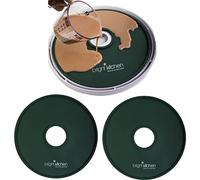 2 Edge Fruit Leather Silicone Dehydrator Sheets for Nesco Round Dehydrators Lip Mold Hold Batter Liquid Fruit Roll Up Fruit Leather Circle Reusable Flexible Non Stick Non-Toxic