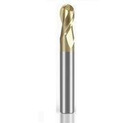 2-edge Spherical Hard Alloy Milling Tool 4 Flutes Carbide End Mill(2F Ball end,D2X6XD4X50L)