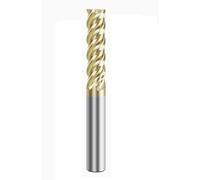 2-edge Spherical Hard Alloy Milling Tool 4 Flutes Carbide End Mill(4F Flat end mill,D1.5X4.5XD4X50L)