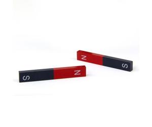 2 Educational Alnico Bar Magnet for Science, Education, Experiments, Students, and Teachers - North & South Identified - 11mm x 6mm x 75mm