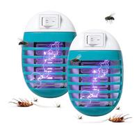 2 Electric Fly Catcher - Indoor Fly Zapper Plug in | Fly with Uv Light | Lamp | Zapper Electric Fly Zapper | Fruit Fly Traps | Powerful Fly Trap Light for Home Yard Patio