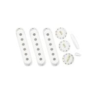 2. Electric Guitar Single Coil Pickup Holder Cover 2 Tone 1 Volume Knobs Tip Easy Install Single Coil Pickup Cover Volumes Tone Knobs Switches