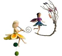 2 Elves Needle Felting Kits 15cm Friendly Instruction DIY Craft Kit for Beginners