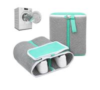 2 en 1 Bolsas para Lavar Zapatillas Lavadora Reutilizable Gran Capacidad - Bolsa Limpiar Zapatillas Lavadora Compartimento Limpieza Extra para Suelas - Bolsa Zapatos Lavadoras No Destiñe Es Resistente
