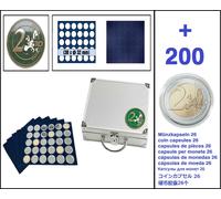 2-EURO-Coin Case Smart 6x 6334SP Look 1-172 For 180 Coins in Coin Capsules 26