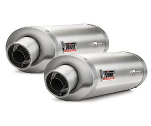 2 Exhaust Outlet Terminals MIVV OVAL Steel YAMAHA TDM 900 2002 > 2014