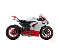 Arrow Titanium Work With Carbon End Cap Ducati Panigale V2 955 ´20 Homologated Muffler unisex