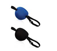 2 Eye Patch Set, Medical Eye Patch Comfortable Pirate Eye Patch with Adjustable Buckle to Treat Lazy Eye Amblyopia Strabismus for Adults