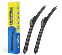 2 Factory Wiper Blades Replacement For 1997-2006 Jeep Wrangler Original Equipment Windshield Wiper Blades Set 13"+13" (Set of 2) U/J HOOK