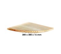 Core Natural Wood Corner Shelf Kit 380mm