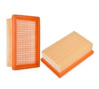 2 Filter for Karcher WD4, WD5, WD6, MV4, MV5, MV6 Wet & Dry Vacuum Cleaner | Flat Pleated Premium Filter Accessories for Karcher