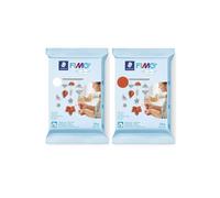 2 Fimo Air Light polymer pastes 250 g White + Terracotta