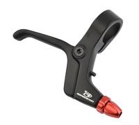 2 Finger Aluminum Alloy Brake Levers Set Mountain Bike Brake Control System Compatible with Mechanical Disc Linear Pull Brakes Lightweight Design for Kids Bicycle(Red)