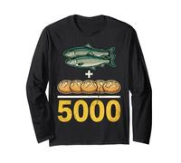 2 Fish 5 Bread Jesus Bible Fisherman Fish Fishing Christian Long Sleeve T-Shirt
