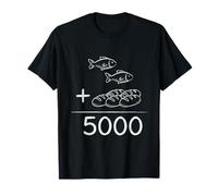 2 Fish 5 Breads Feeding The 5000 Christian Math Jesus Bible T-Shirt