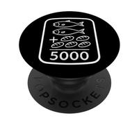 2 Fish 5 Breads Jesus Feeds 5000 Christian Bible Verse Quote PopSockets Adhesive PopGrip