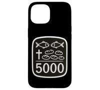 2 Fish 5 Breads Jesus Feeds 5000 Cross Christian Bible Verse Case for iPhone 15