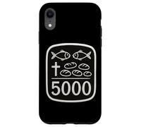 2 Fish 5 Breads Jesus Feeds 5000 Cross Christian Bible Verse Case for iPhone XR