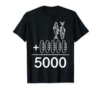 2 Fishes 5 Breads Jesus Feeds 5000 Christian Bible T-Shirt