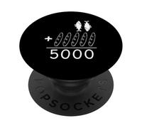 2 Fishes 5 Breads Jesus Feeds The 5000 Christian Bible Verse PopSockets Adhesive PopGrip