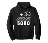 2 Fishes 5 Breads Jesus Feeds the 5000 Christian Bible Verse Pullover Hoodie