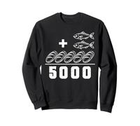 2 Fishes 5 Breads Jesus Feeds the 5000 Christian Bible Verse Sweatshirt