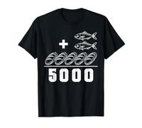 2 Fishes 5 Breads Jesus Feeds The 5000 Christian Bible Verse T-Shirt