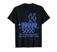 2 Fishes 5 Breads Jesus Feeds The 5000 Christian Bible Verse T-Shirt