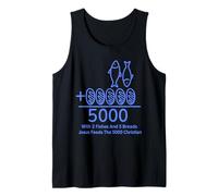 2 Fishes 5 Breads Jesus Feeds The 5000 Christian Bible Verse Tank Top