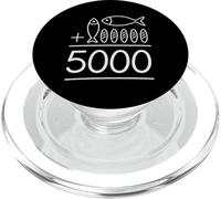 2 Fishes 5 Breads Jesus Feeds The 5000 Gift God Bible Verse PopSockets PopGrip for MagSafe