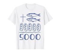 2 Fishes 5 Loaves Jesus Cross 5000 Miracle T-Shirt