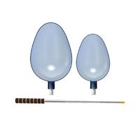 2 Fishing Lure Spoons with Ergonomic Design And Telescopic Rod, with Orange