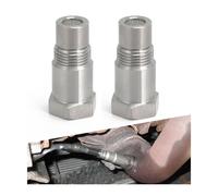 2 Fixed Sensor Adapter Gaskets,o2 Sensor Spacer,Oxygen Sensor Spacer Adapter Bung Catalytic Converter Fix Check Engine Light DC,Oxygen Sensor Thread Chaser M-18 x 1.5mm,Automotive Replacement Parts