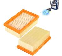 2 Flat Filters Compatible With Kärcher Wd4, Wd5, Mv4, Pleated Flat Filters, Vacuum Cleaner Filter, Kärcher 2.863-005.0