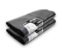 2 Flat Packs | 200 Bags | RE-GEN 30 Litre Swing, Pedal, Square Bin Liners Refuse Sacks, Everyday, Office & Home Use | Black Industrial Strength Rubbish Garbage Bags 375/600 x 600mm