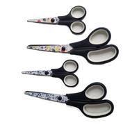 2 Floral Pattern Scissors Large and Small Office Craft Comfort Grip Sewing Gift