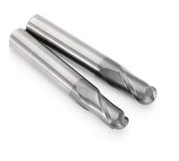 2-Flute Ball Nose End Mill 0.5/0.75/1/1.25/1.5/1.75/2/2.5/3/4/5/6/8 Radius 4-16mm Shank End Mills CNC Router Bits, 2 Pc(R3*12 * 6D*50L)